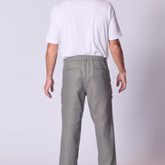 Linen Lounge Pant in Khaki