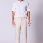 Linen Lounge Pant in Stone