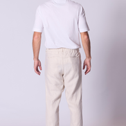 Linen Lounge Pant in Stone