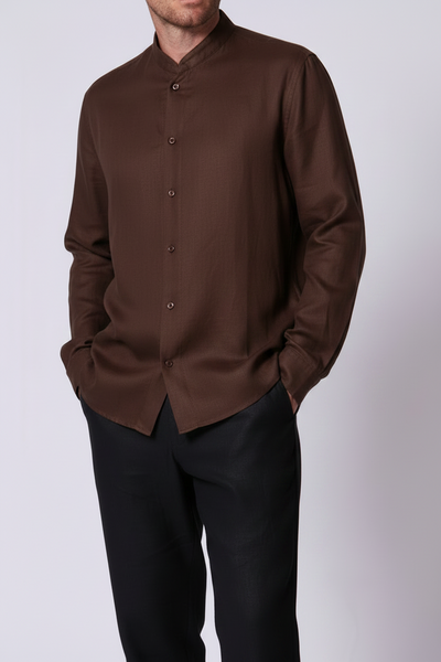 Linen Mandarin Collar Lightweight
