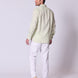 Long Sleeve Linen Shirt with Seam Detail Seafoam