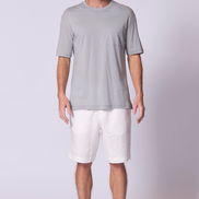 Oversize Cotton Supima T Shirt in Dove Grey