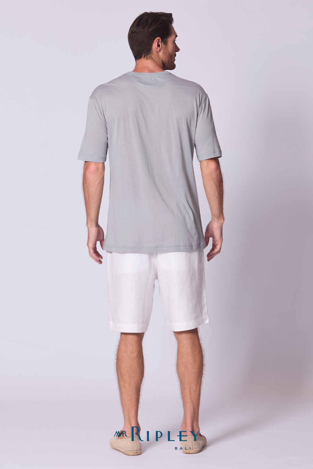 Oversize Cotton Supima T Shirt in Dove Grey