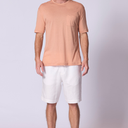 Oversize Cotton Supima T Shirt in Soft Terracota