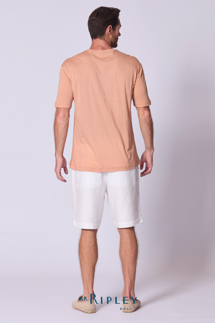 Oversize Cotton Supima T Shirt in Soft Terracota
