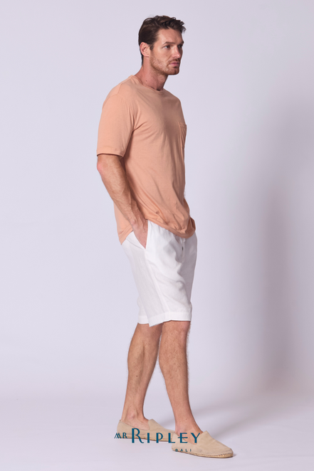 Oversize Cotton Supima T Shirt in Soft Terracota