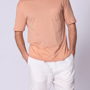 Oversize Cotton Supima T Shirt in Soft Terracota