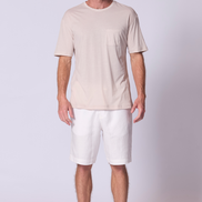 Oversize Cotton Supima T Shirt in Stone