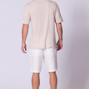 Oversize Cotton Supima T Shirt in Stone