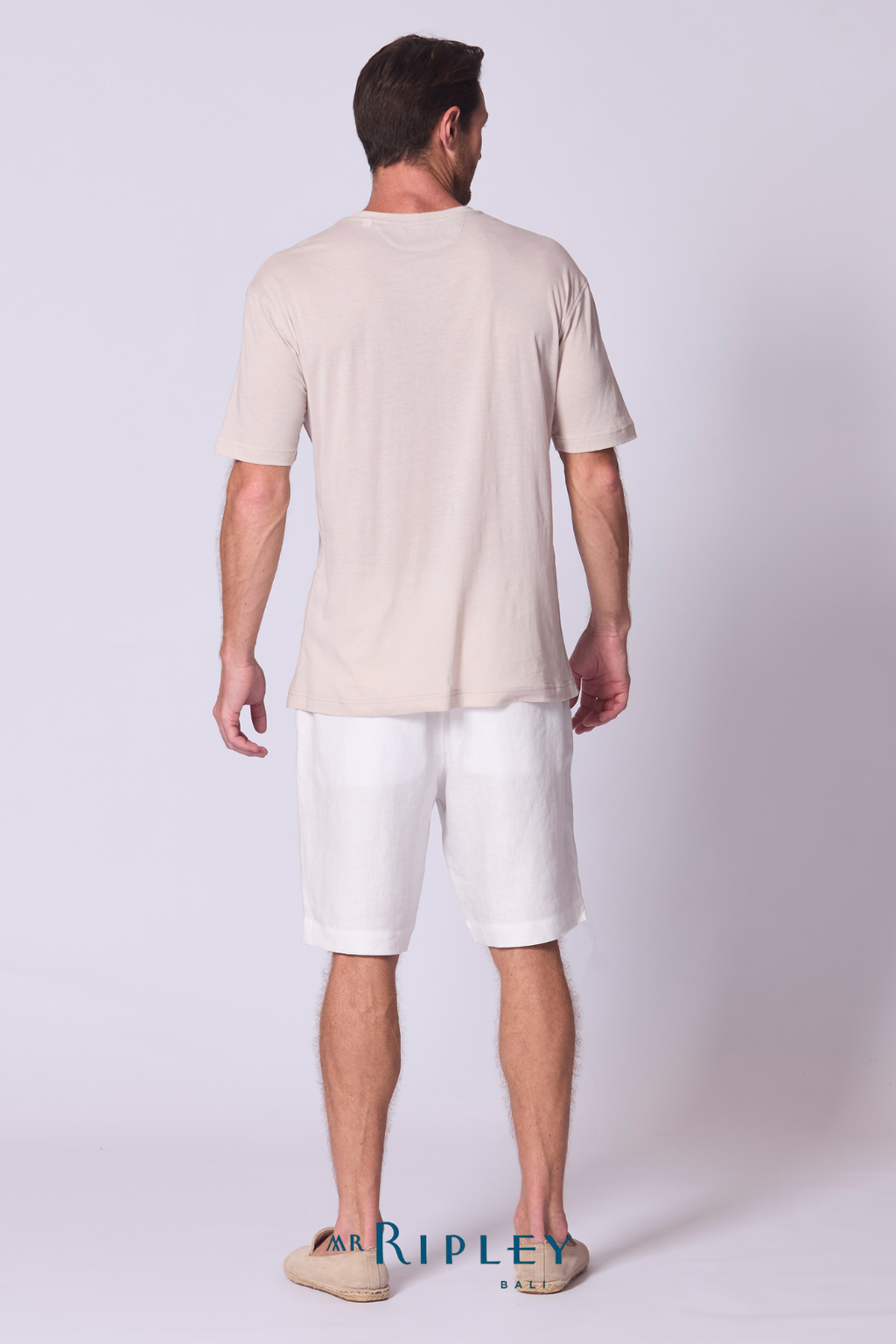 Oversize Cotton Supima T Shirt in Stone