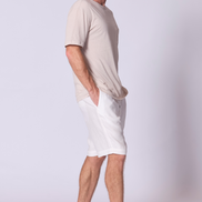 Oversize Cotton Supima T Shirt in Stone