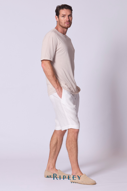 Oversize Cotton Supima T Shirt in Stone