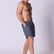 Printed Swim Short in Navy White