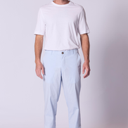 Relaxed Cotton Voile Lounge Pant in Chambray