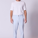 Classic Cotton Stretch Trousers in Light Blue