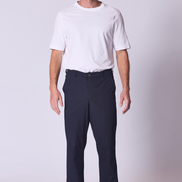 Relaxed Cotton Voile Lounge Pant in Navy