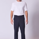 Classic Cotton Stretch Trousers in Navy Blue