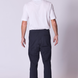 Classic Cotton Stretch Trousers in Navy Blue