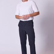 Relaxed Cotton Voile Lounge Pant in Navy