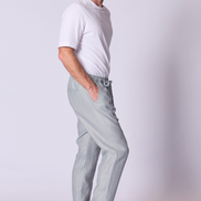 Relaxed Linen Lounge Pant in Dove Grey