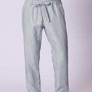 Relaxed Linen Lounge Pant in Dove Grey
