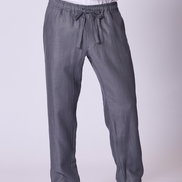 Relaxed Linen Lounge Pant in  Amethyst