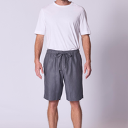 Relaxed Linen Short in Amethyst