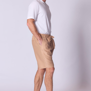 Relaxed Linen Short in Straw