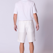 Relaxed Linen Short in White