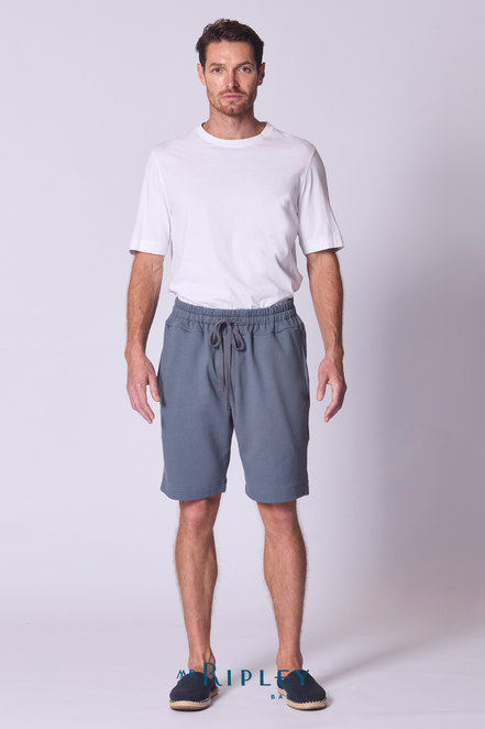 Relaxed French Terry Short in Amethyst