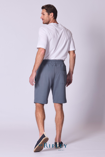 Relaxed French Terry Short in Amethyst