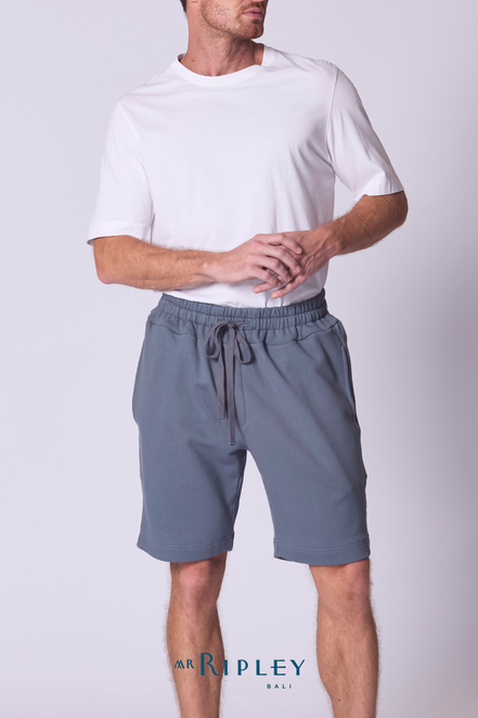 Relaxed French Terry Short in Amethyst
