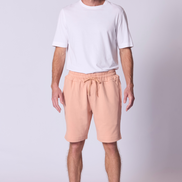 Relaxed French Terry Short in Soft Terracota