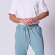 Relaxed French Terry Short in Slate Blue