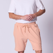 Relaxed French Terry Short in Soft Terracota