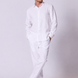 Long Sleeve Linen Shirt with Seam Detail