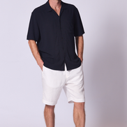 Linen Viscose Camp Shirt