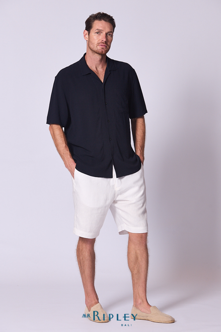 Linen Viscose Camp Shirt