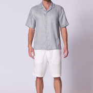 Camisa de lino Camp en amatista