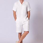 Camisa de lino Camp en amatista