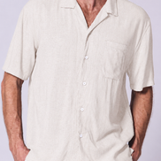 Linen Viscose Camp Shirt