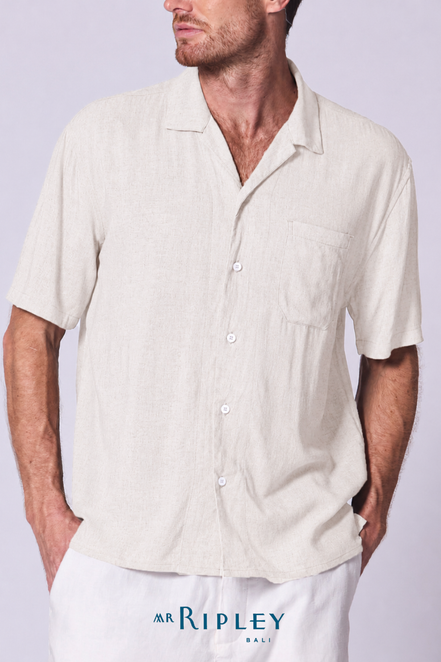 Linen Viscose Camp Shirt