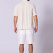Linen Viscose Camp Shirt Cream