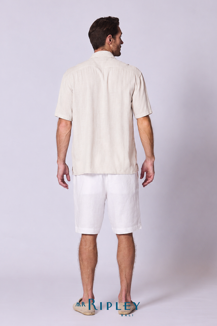 Linen Viscose Camp Shirt
