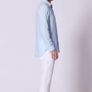 Classic Linen Shirt Long Sleeve in Chambray