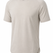 Cotton Supima Notched T Shirt in Stone