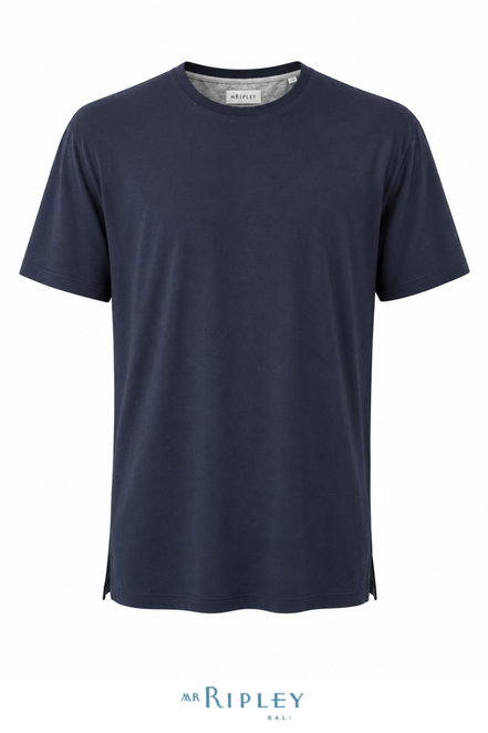 Cotton Supima Classic T Shirt in Navy