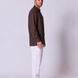 Linen Mandarin Collar Shirt