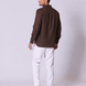 Linen Mandarin Collar Shirt