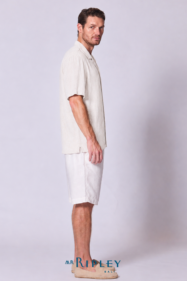 Linen Viscose Camp Shirt
